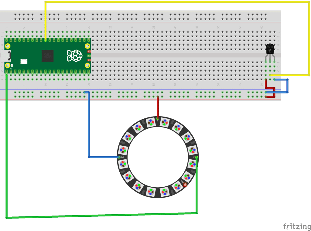 ساخت نورپردازی هوشمند برای PS5 با Raspberry Pi Pico و سنسور دما – SeeMe